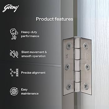 Godrej Hinges, Butt hinges, door hinges, ss 304 grade, ab finish, ss finish, ball bearing hinges