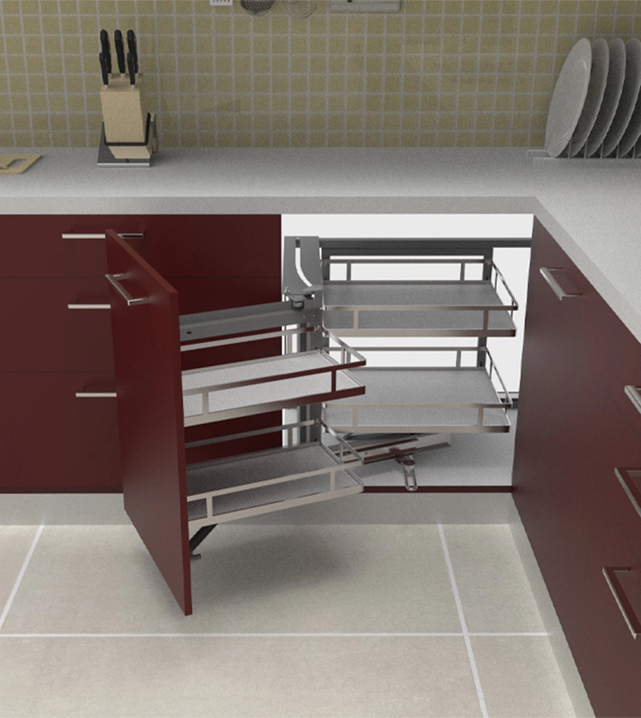 Godrej Magic corner, corner solutions, kitchen items, kitchen solutions