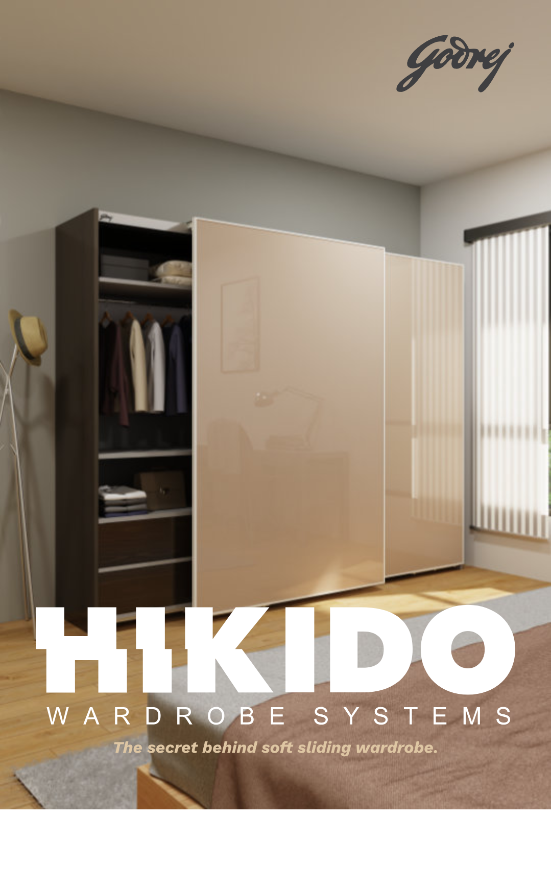 Godrej hikido, wardrobe systems, fiittings, inside roller and dampers, tracks, single, double door, tripple door, 8 feet sliding, 12 feet